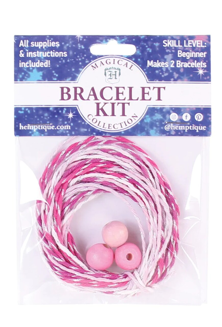 Hemptique Magical Collection Hemp Cord Bracelet Kits Eco Friendly Sustainable Naturally Grown Jewelry Bracelet Making Paper Crafting Scrapbooking Bookbinding Mixed Media Crocheting Macrame Seasonal Holiday Gift Wrapping Outdoor Gardening